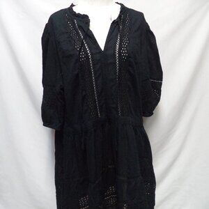 GAP Black Lace Midi Dress